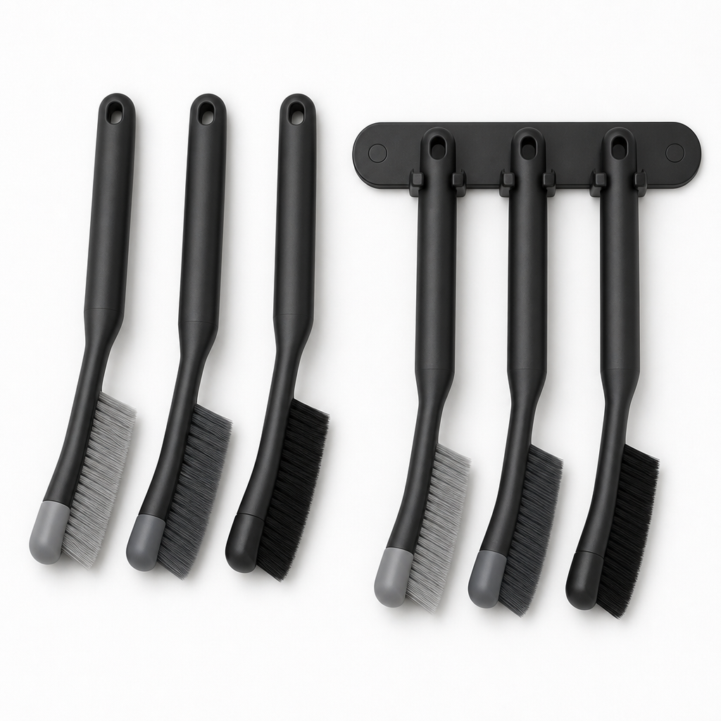 Round-Head Scratch-Free Crevice Brush Set